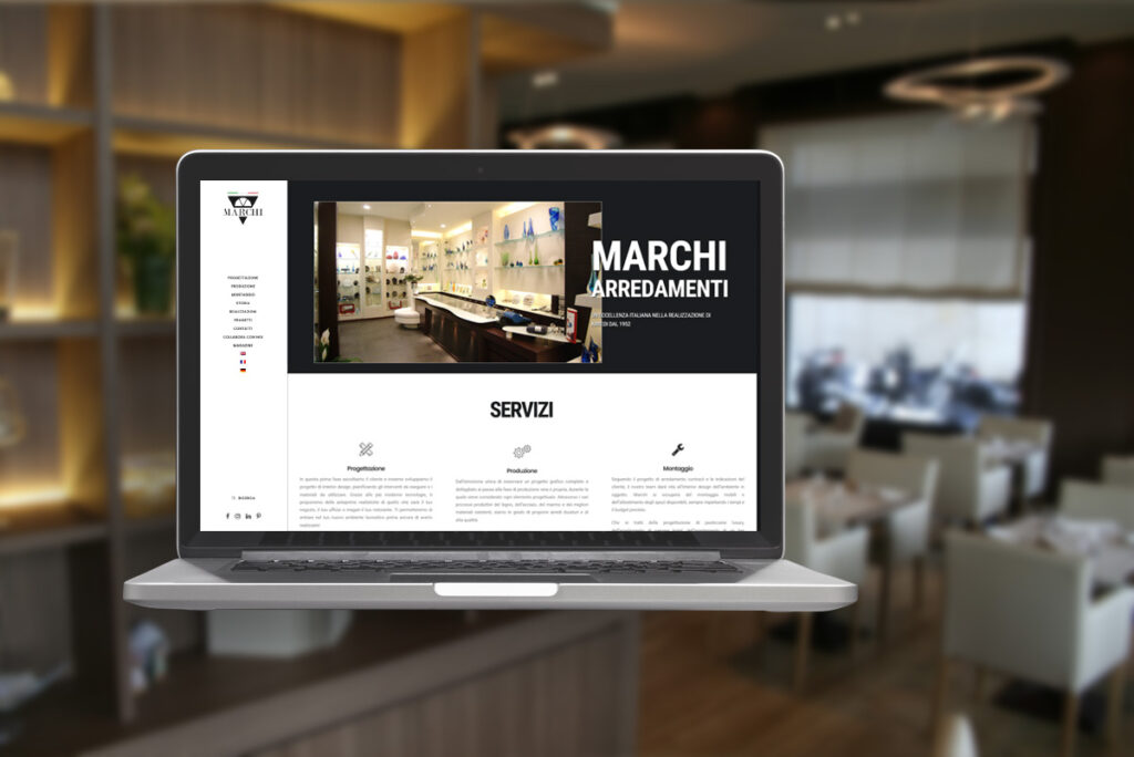 Marchi Interior Design - I nostri progetti- Restyling web site - Posizionamento seo